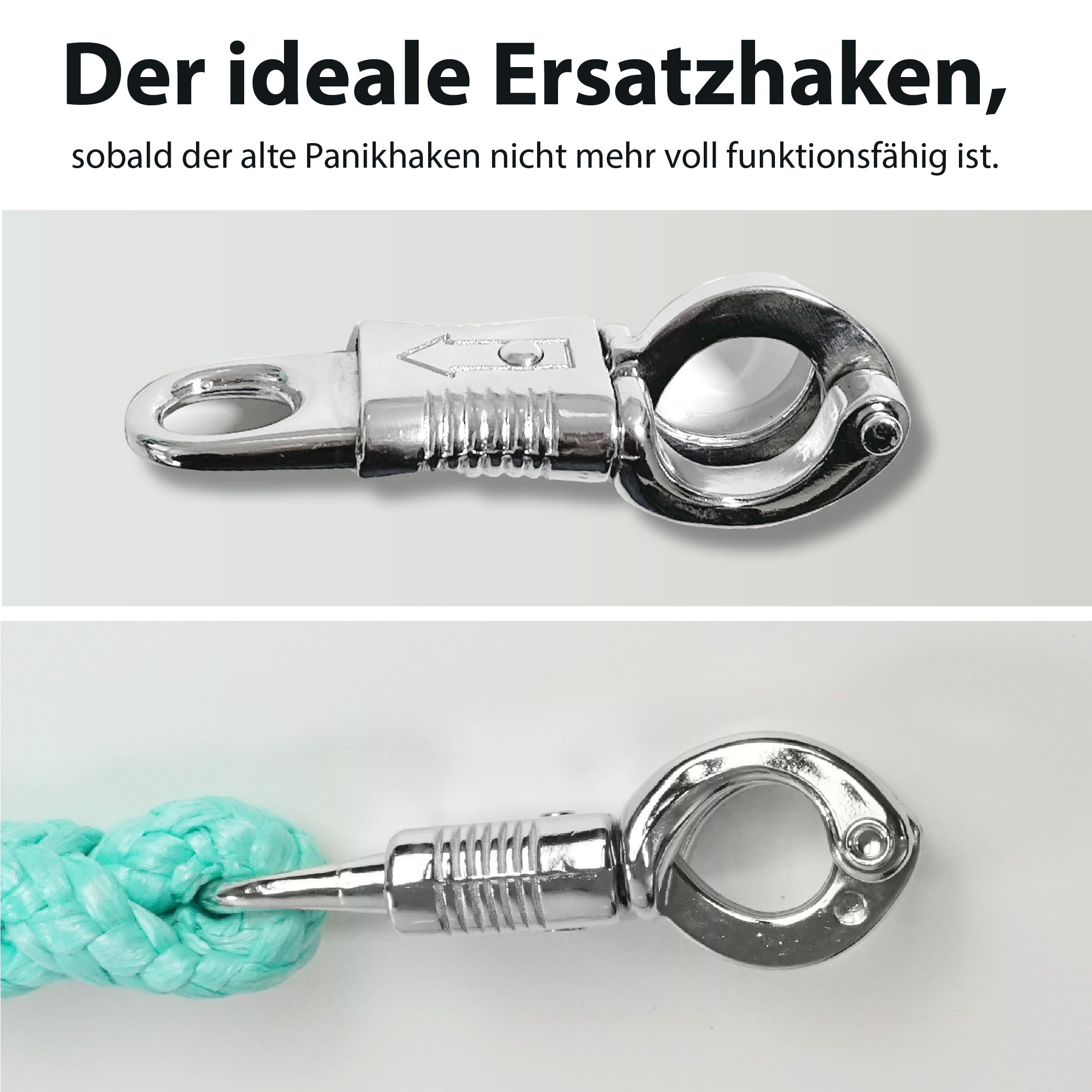Panikhaken für Führstricke, ideal als Ersatzhaken